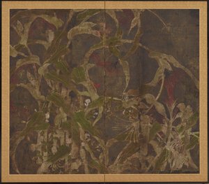 Coxcombs, kukurydza i chwały, okres Momoyama, 1568-1615. autorstwa Unbekannt