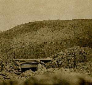 Grzbiet wzgórza w Les Éparges, północna Francja, c1914-c1918. autorstwa Unbekannt