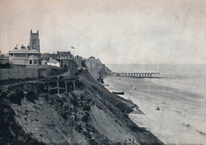 Cromer – Pokazuje kościół na klifach, 1895 autorstwa Unbekannt
