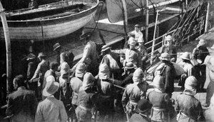 Cronjes Captive Warriors, doki, Paardeberg, RPA, 1900 autorstwa Unbekannt