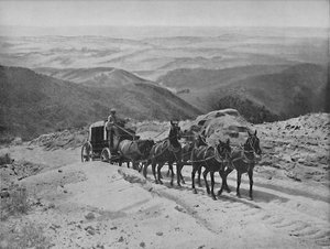 Przejście przez przełęcz San Marcos, Kalifornia, c1897. autorstwa Unbekannt