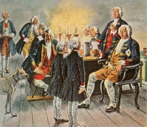 Książę koronny Fryderyk i książę Henryk... życzą swojemu ojcu królowi dobranoc, 1727, 1936. autorstwa Unbekannt