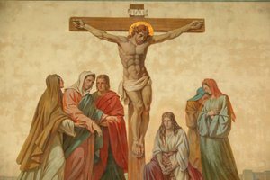 Ukrzyżowanie. Kościół Saint-Didier Voreppe Francja autorstwa Unbekannt