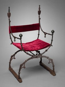 Krzesło składane Curule 1450-1500. autorstwa Unbekannt