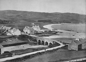 Cushendun - rzeka, wzgórza i zatoka Cushendun, 1895 autorstwa Unbekannt