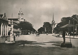 Ulica Dalhousie, Rangun, 1900. autorstwa Unbekannt
