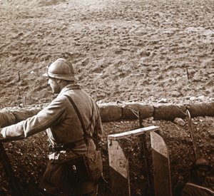 Bateria Damloup, Verdun, północna Francja, c1914-c1918 autorstwa Unbekannt