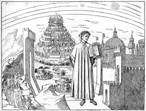Dante 1265-1321, Florencja i Siedem Kręgów Piekła, 1882 autorstwa Unbekannt
