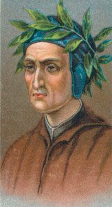 Dante Alighieri 1265-1321, włoski poeta florencki, 1924 autorstwa Unbekannt