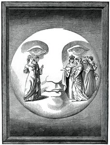 Dante i Beatrice przetransportowani na Księżyc, XVI wiek 1870 autorstwa Unbekannt