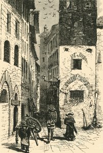 Dom Dantesa, Florencja, 1890. autorstwa Unbekannt