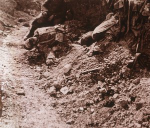 Martwe ciała, Beauséjour, północna Francja, c1914-c1918 autorstwa Unbekannt
