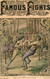 Głuchy Burke pokonuje Toma OConnella, 1837, koniec XIX lub początek XX wieku autorstwa Unbekannt
