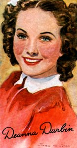 Deanna Durbin, 1921-1999, piosenkarka i aktorka w hollywoodzkich filmach z lat 30. i 40. XX wieku autorstwa Unbekannt