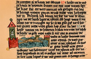 Śmierć Fryderyka Barbarossy, ok. 1154, 1907. autorstwa Unbekannt