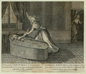 Śmierć Marata, ok. 1793. autorstwa Unbekannt