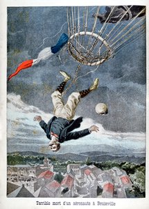 Śmierć aeronauty nad Beuzeville, Francja, 1899 autorstwa Unbekannt