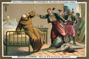 Śmierć wielebnego Ojca Salvatore, mnicha franciszkanina, 1895 r. autorstwa Unbekannt