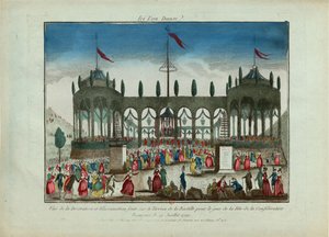 Dekoracja i iluminacja Bastylii na Święto Federacji 14 lipca 1790 r. autorstwa Unbekannt