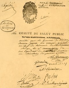 Dekret Komisji Zdrowia Publicznego z 26 października 1795, 1921. autorstwa Unbekannt