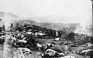 Obrona Cytadeli Rachaya, bunt druzów, Jabal al Druze, Syria, 1925 autorstwa Unbekannt