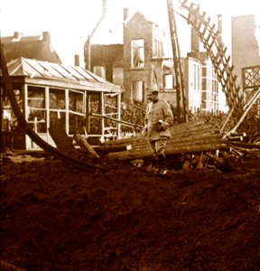 Stacja Deinze, Flandria, Belgia, c1914-c1918 autorstwa Unbekannt