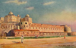 Brama Delhi, fort Agra. autorstwa Unbekannt