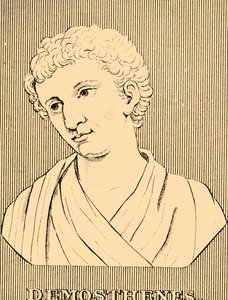 Demostenes, 384-322 pne, 1830. autorstwa Unbekannt
