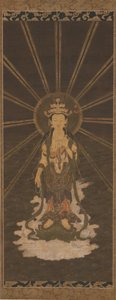 Zejście jedenastogłowego Kannon, połowa końca XVI wieku. autorstwa Unbekannt