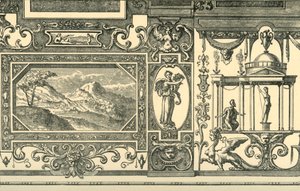 Projekt dekoracji ściany lub sufitu w groteskowym guście, XVI w., 1881 r. autorstwa Unbekannt