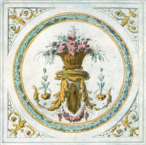 Projekt do dekoracji wnętrz, Francja, 1928. autorstwa Unbekannt