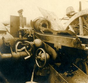 Zniszczone działo, c1914-c1918 autorstwa Unbekannt