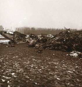 Zniszczony sterowiec, c1914-c1918 autorstwa Unbekannt