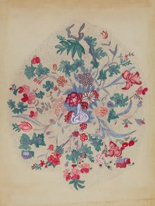 Fragment z Appliqued Quilt, 1935-1942. autorstwa Unbekannt