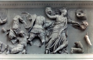 Fragment Wielkiego Fryzu Ołtarza Pergamońskiego, 180-159 pne autorstwa Unbekannt