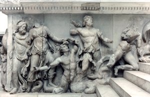 Fragment Wielkiego Fryzu Ołtarza Pergamońskiego, 180-159 pne autorstwa Unbekannt