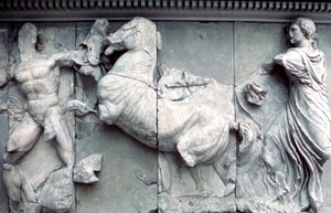 Fragment Wielkiego Fryzu Ołtarza Pergamońskiego, 180-159 pne autorstwa Unbekannt