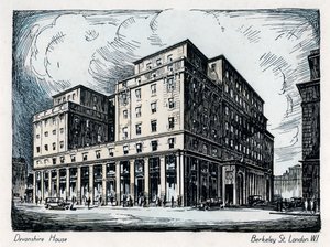 Devonshire House, Berkeley Street, Londyn, c1910-1929 autorstwa Unbekannt
