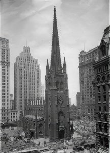 Die Trinity Church w Nowym Jorku. Um 1935 autorstwa Unbekannt