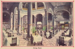 Jadalnia - Hotel Florida - Hawana - Kuba, c1910 autorstwa Unbekannt