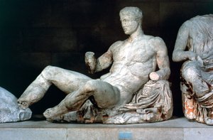 Dionizos, od wschodniego frontonu Partenonu, 447-432 pne autorstwa Unbekannt