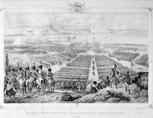 Rozdanie krzyży Legii Honorowej w obozie w Boulogne, 16 sierpnia 1804 r. 1841 autorstwa Unbekannt