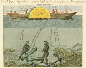 Nurkowie ratujący działa z dna morskiego, c1855 autorstwa Unbekannt