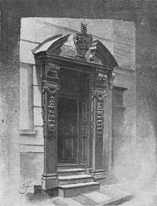 Drzwi, Sala Malarzy, 1890 autorstwa Unbekannt