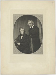 Portret podwójny braci Grimm, ok. 1845 r. autorstwa Unbekannt