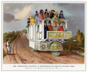 Dr Churchs Londyn i Birmingham Steam Coach, 1833 autorstwa Unbekannt
