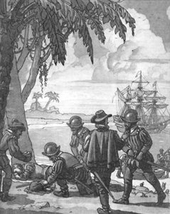 Drakes Wielka niespodzianka dla śpiącego człowieka, c1934 autorstwa Unbekannt
