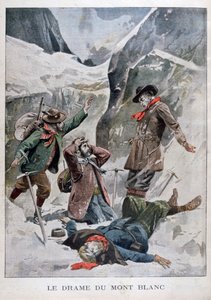 Dramat na Mont Blanc, Alpy, 1902 autorstwa Unbekannt