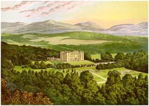 Zamek Drumlanrig, Dumfriesshire, Szkocja, dom księcia Buccleuch, c1880 autorstwa Unbekannt