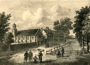 Kolegium Dulwich w 1750, c1878. autorstwa Unbekannt